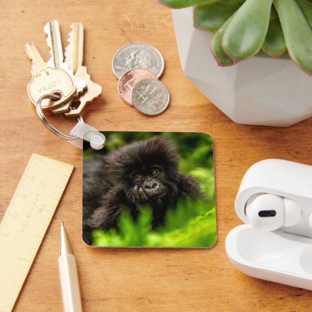 Cutest Baby Animals | Infant Mountain Gorilla Keychain (Desk)