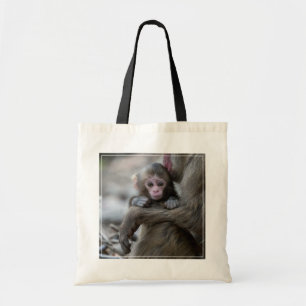 Cutest Baby Animals   Japanese Monkey & Baby Tote Bag