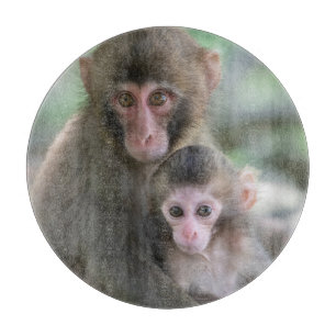 Cutest Baby Animals   Japanese Monkeys Cutting Board