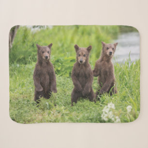 Cutest Baby Animals Kamchatka Brown Bear Cubs Sherpa Blanket