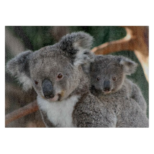 Cutest Baby Animals | Koala and Joey Cutting Board (Front)