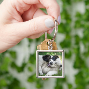 Cutest Baby Animals Landseer Puppy Keychain