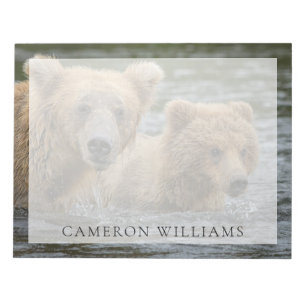 Cutest Baby Animals   Mama Bear & Her Cubs Notepad