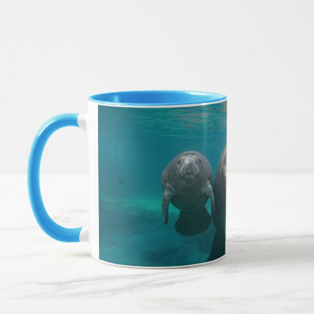 Cutest Baby Animals | Manatee & Baby Mug (Left)
