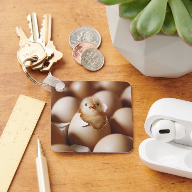 Cutest Baby Animals | New Baby Chick Keychain (Desk)