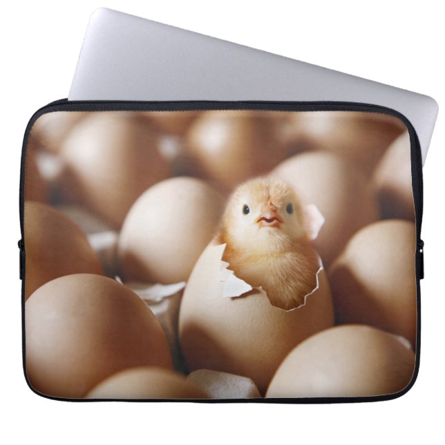 Cutest Baby Animals | New Baby Chick Laptop Sleeve (Front)