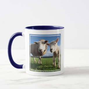Cutest Baby Animals   Newborn Lamb & Mama Mug