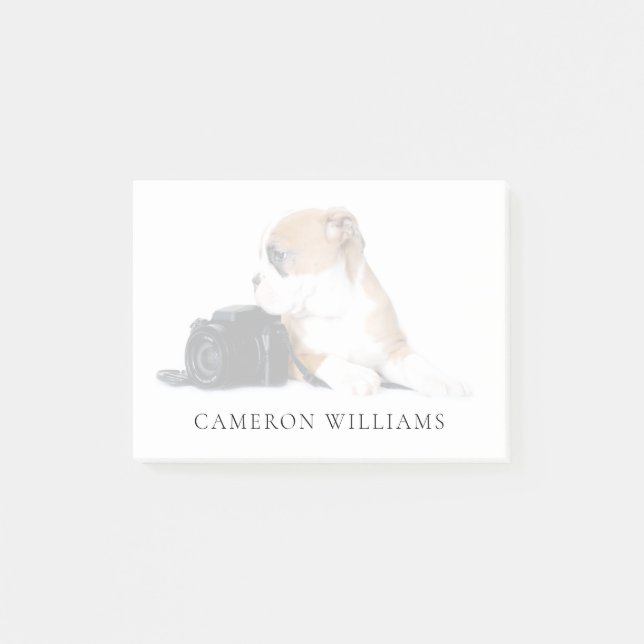 Cutest Baby Animals | Old Tyme British Bulldog Post-it Notes (Front)