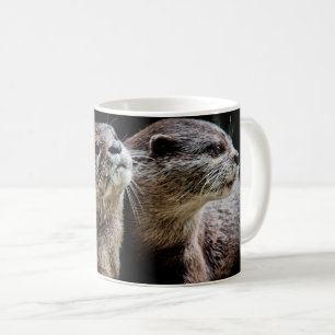 Cutest Baby Animals   Otters Holding Hands Coffee Mug