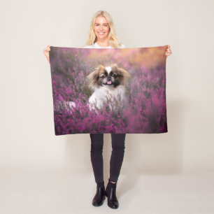 Cutest Baby Animals   Pekingese Puppy Fleece Blanket