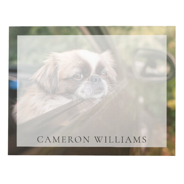 Cutest Baby Animals | Pekingese Puppy in Car Notepad (Front)