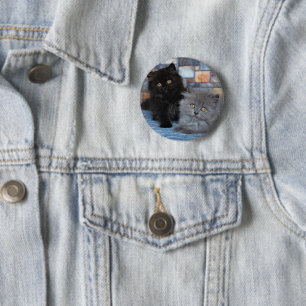 Cutest Baby Animals Persian Kittens on Blanket 2 Inch Round Button