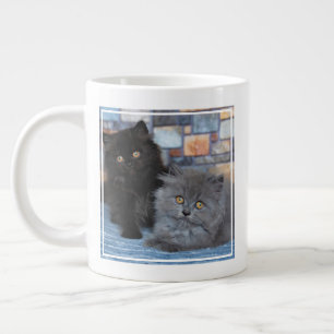 Cutest Baby Animals   Persian Kittens on Blanket Large Coffee Mug