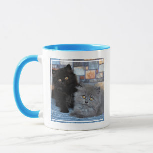 Cutest Baby Animals   Persian Kittens on Blanket Mug