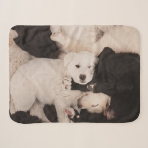 Cutest Baby Animals   Pile of Puppies Sherpa Blanket