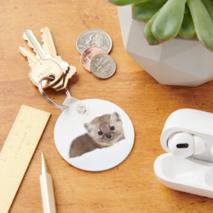 Cutest Baby Animals Pine Marten Keychain