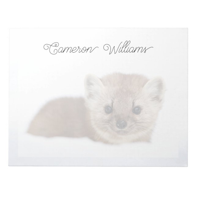 Cutest Baby Animals | Pine Marten Notepad (Front)