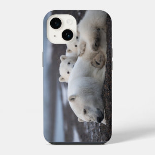 Cutest Baby Animals Polar Bear Family Alaska iPhone 14 Case