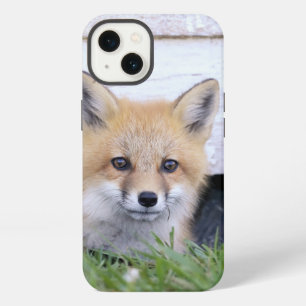 Cutest Baby Animals Red Fox Kit Peeking iPhone 13 Case