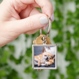 Cutest Baby Animals Red-haired Chihuahua Dog Keychain