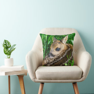 Cutest Baby Animals   Roe Deer Baby Throw Pillow