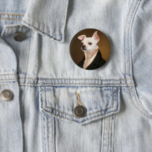 Cutest Baby Animals Royal Chihuahua Portrait 2 Inch Round Button