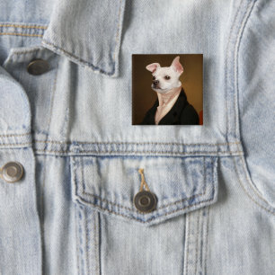 Cutest Baby Animals Royal Chihuahua Portrait 2 Inch Square Button