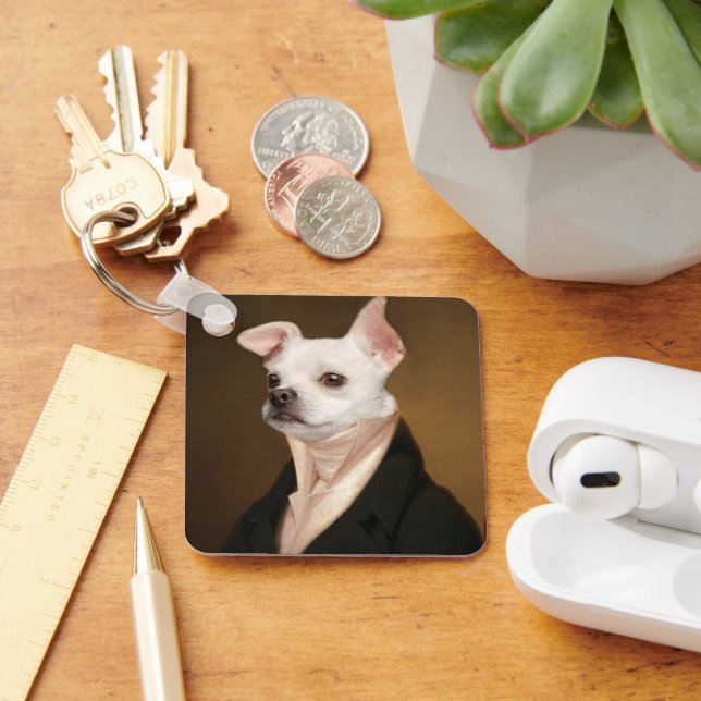 Cutest Baby Animals | Royal Chihuahua Portrait Keychain (Desk)
