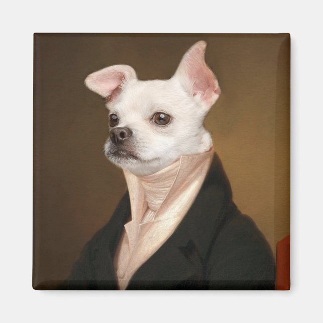 Cutest Baby Animals | Royal Chihuahua Portrait Magnet (Front)