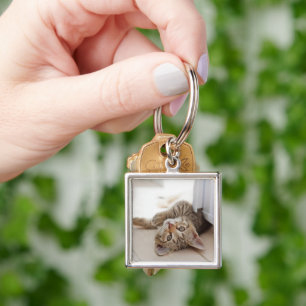 Cutest Baby Animals Shorthair Tabby Kitten Keychain