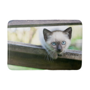 Cutest Baby Animals   Siamese Kitten 2 Bath Mat