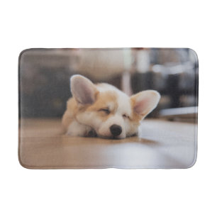 Cutest Baby Animals Sleepy Corgi Bath Mat