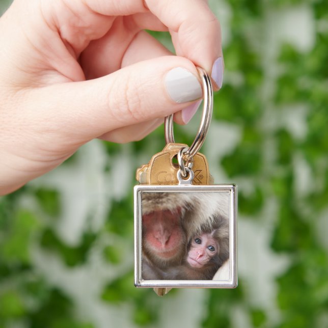Cutest Baby Animals | Snow Monkey Keychain (Hand)