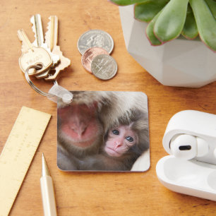 Cutest Baby Animals   Snow Monkey Keychain