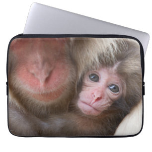 Cutest Baby Animals Snow Monkey Laptop Sleeve