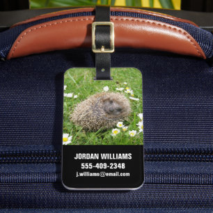 Cutest Baby Animals Spanish Hedgehog Luggage Tag