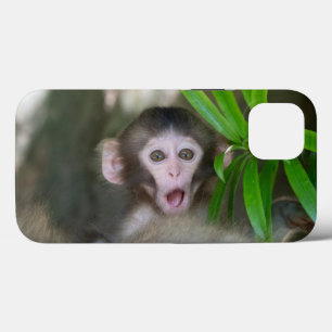 Cutest Baby Animals   Surprised Snow Monkey iPhone 13 Case