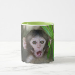 Cutest Baby Animals   Surprised Snow Monkey Mug
