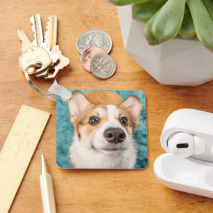 Cutest Baby Animals   Sweet Corgi Puppy Face Keychain