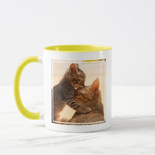Cutest Baby Animals   Tabby Kitten Kiss Mug