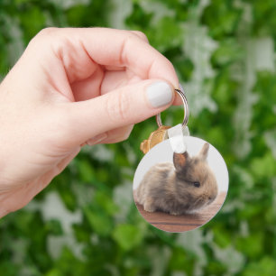 Cutest Baby Animals Tiny Baby Bunny Keychain