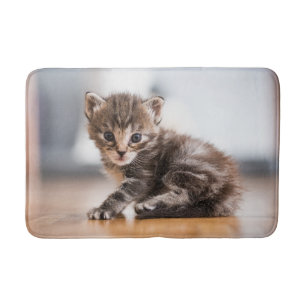 Cutest Baby Animals   Tiny Tabby Kitten Bath Mat