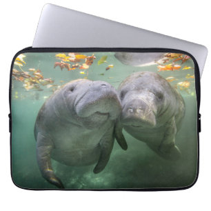 Cutest Baby Animals   Two Manatees Laptop Sleeve