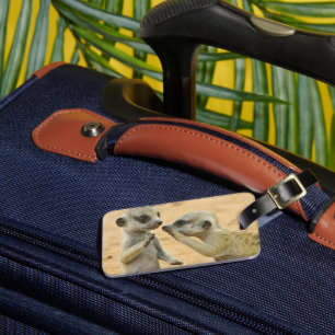 Cutest Baby Animals   Two Young Meerkats Luggage Tag