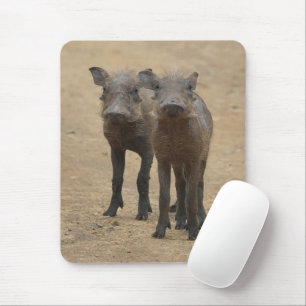 Cutest Baby Animals   Two Young Warthogs Mouse Pad