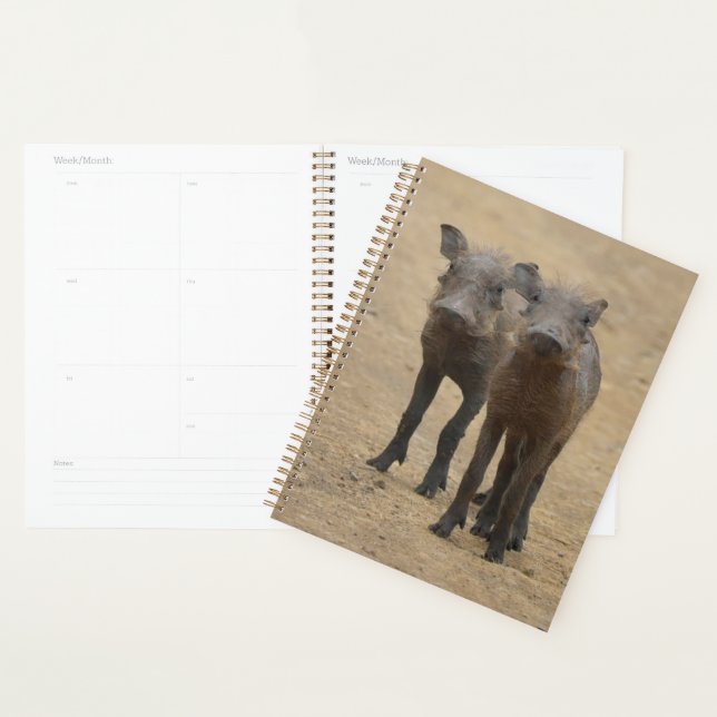 Cutest Baby Animals | Two Young Warthogs Planner (Display)