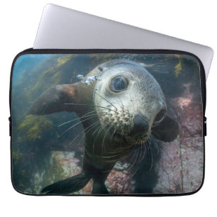 Cutest Baby Animals   Underwater Cape Fur Seal Laptop Sleeve