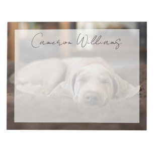 Cutest Baby Animals Weimaraner Puppy Sleeping Notepad