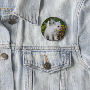Cutest Baby Animals West Highland White Terrier 2 Inch Round Button
