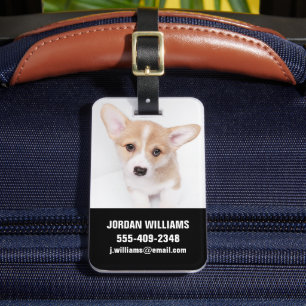 Cutest Baby Animals   Young Corgi Puppy Luggage Tag